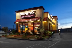 Popeyes at Night | Exterior