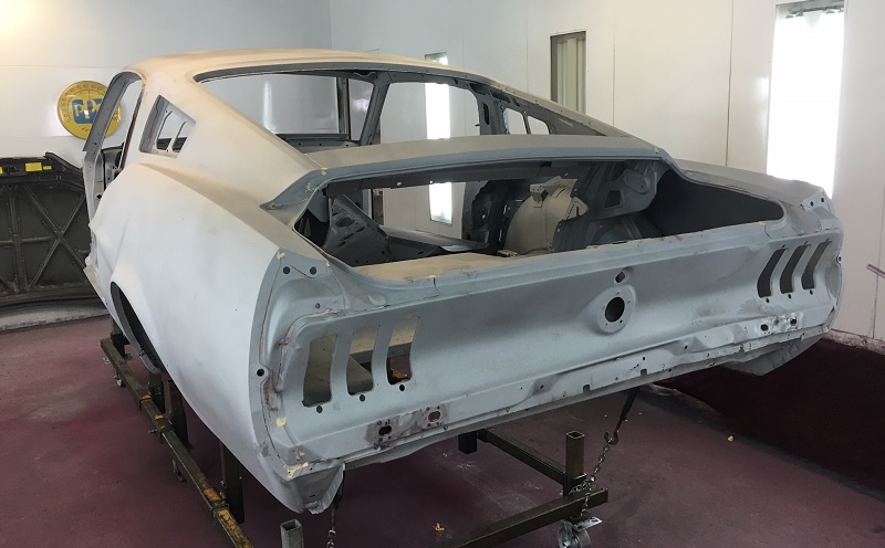 1967 Mustang Fastback Stripped for Shelby Restoration